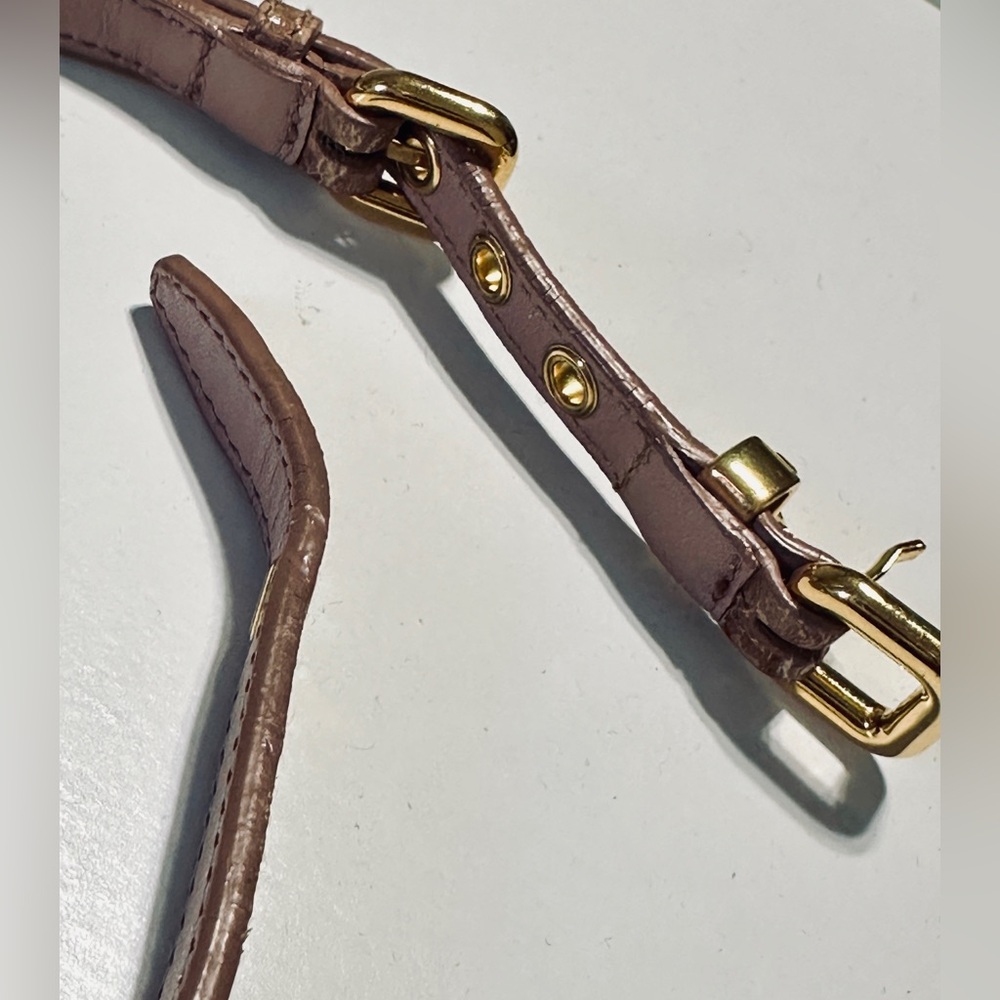 Authentic miu miu heart bracelet leather - Picture 11 of 14